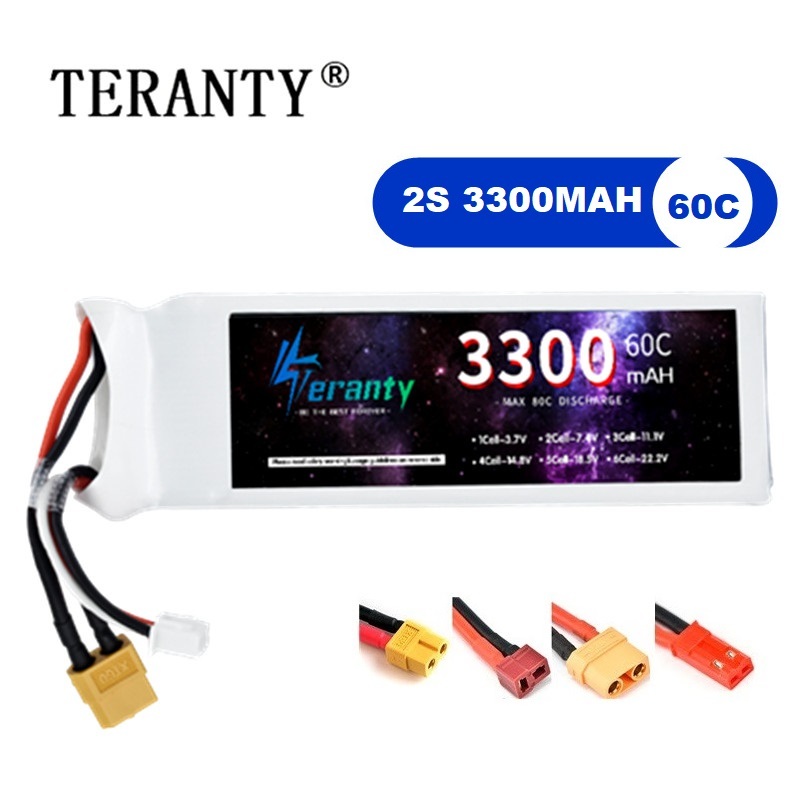 Drone Battery 3S - 2S 7.4V リポバッテリー 3300mAh 60C 車