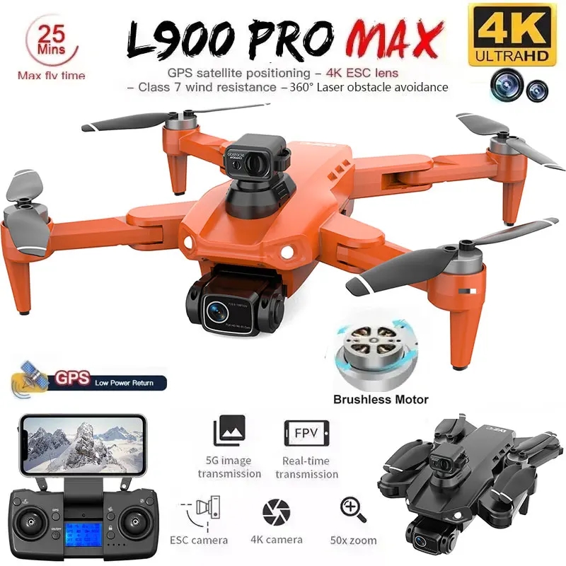 L900 Pro MAX GPS ドローン 4K プロフェッ - Drone Battery Case のレビューと価格