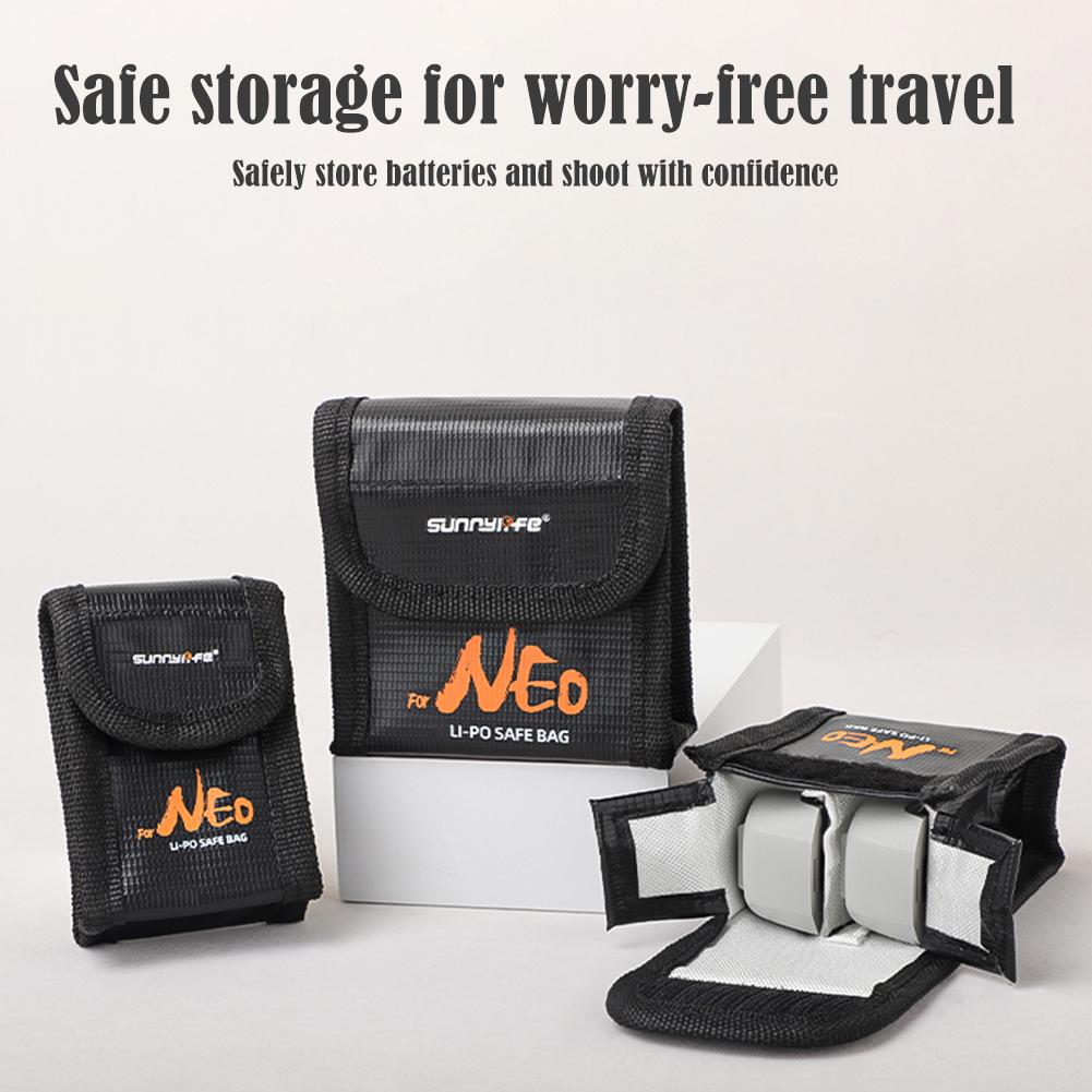 ドローンフライトバッテリーセーフバッグ DJI NEO用保護 - Drone Battery Bag のレビューと価格