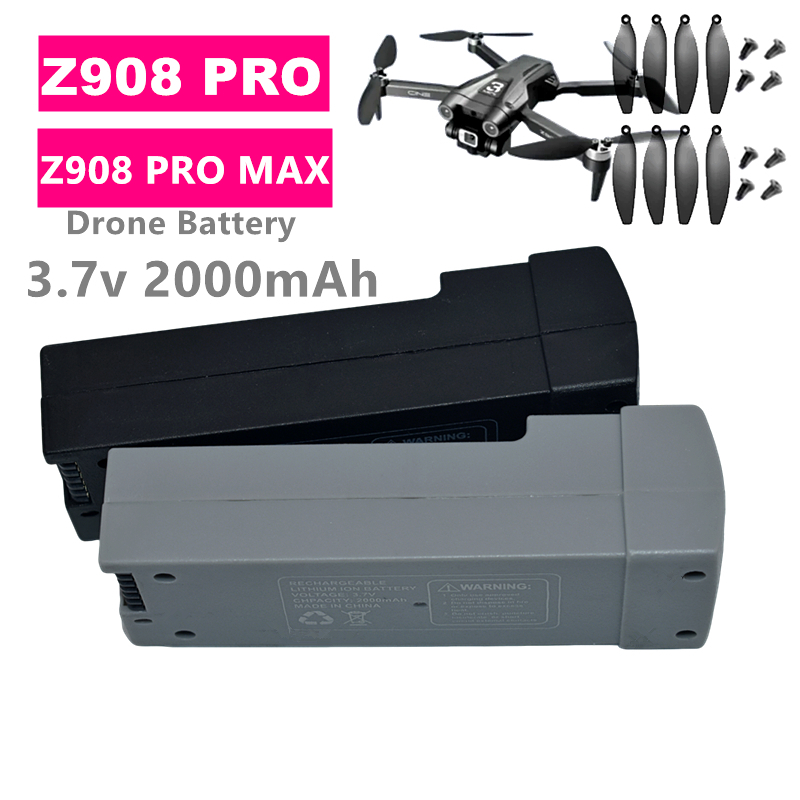 Z908 PRO ドローンバッテリー 3.7v 2000ma - Drone Battery Lipo のレビューと価格